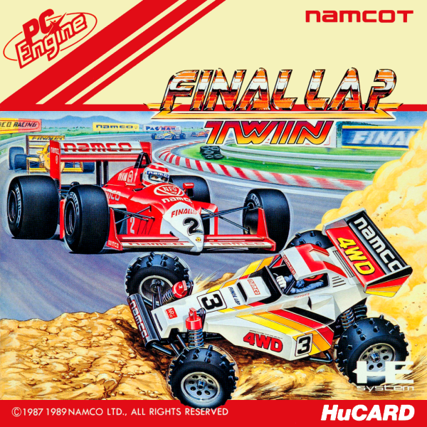 Final Lap Twin (Japan) Pc Engine Print Poster