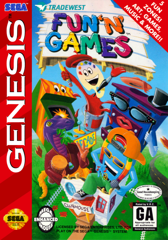 Fun N Games (Usa) Genesis Print Poster