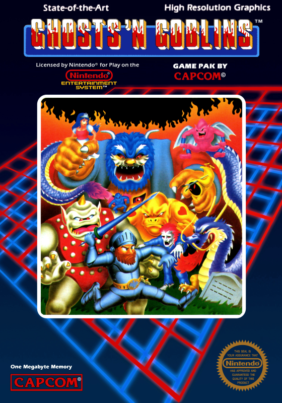 Ghosts N Goblins (Usa) Nes Print Poster