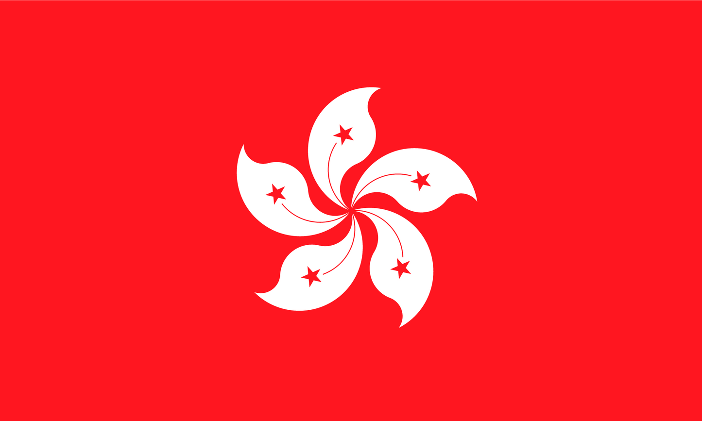 Hong Kong Flag Print Poster