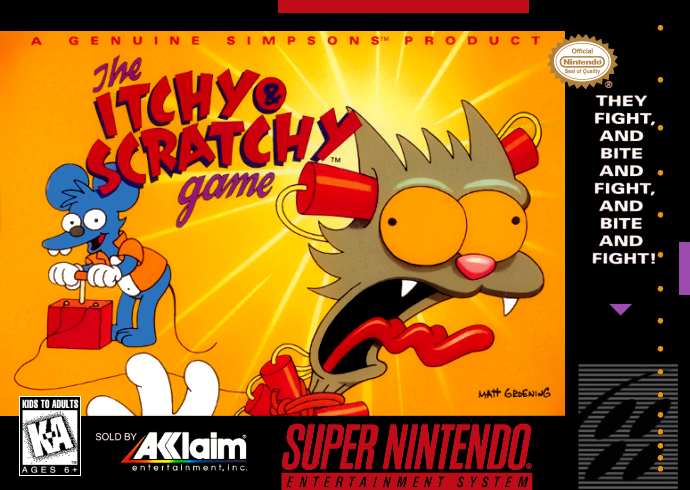 Itchy & Scratchy Game, The (Usa) Snes Print Poster