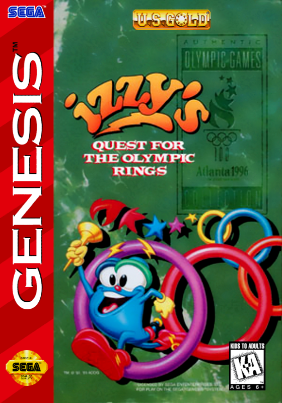 Izzy S Quest For The Olympic Rings (Usa) Genesis Print Poster