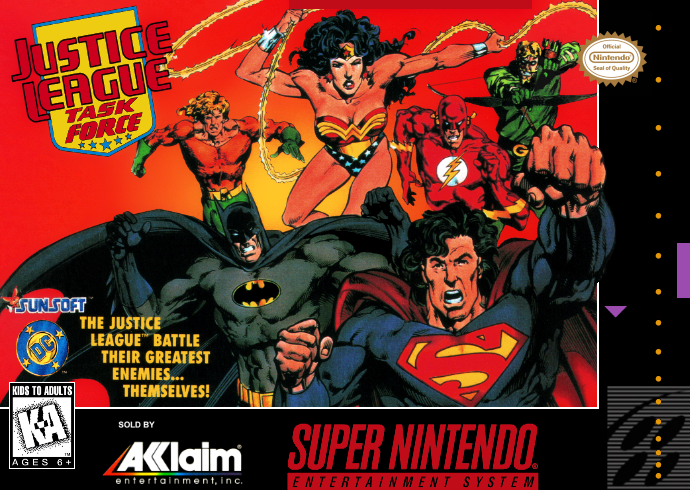 Justice League Task Force (Usa) Snes Print Poster