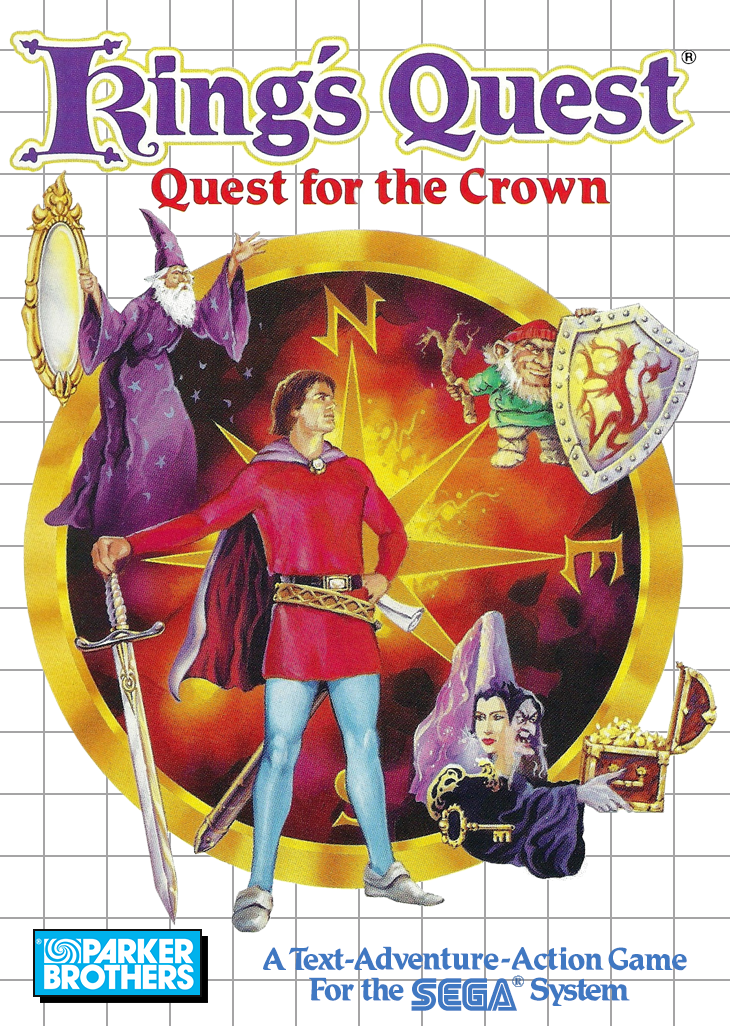 King'S Quest Quest For The Crown Sega Master System Print Poster