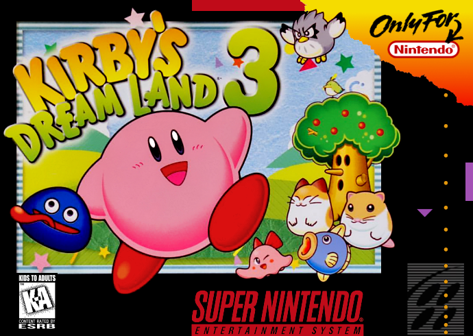 Kirby S Dream Land 3 (Usa) Snes Print Poster