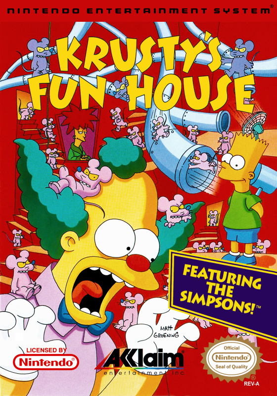 Krusty S Fun House (Usa) Nes Print Poster