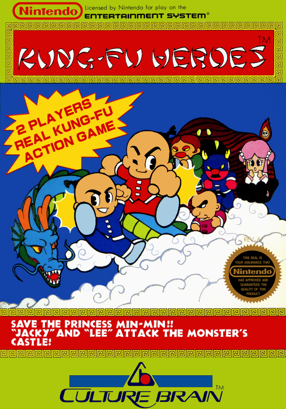 Kung Fu Heroes (Usa) Nes Print Poster