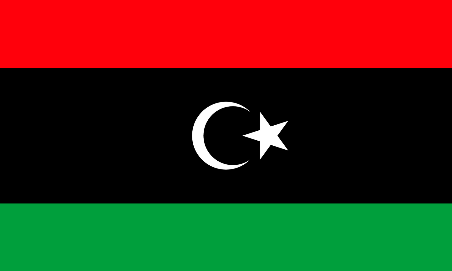 Libya Flag Print Poster