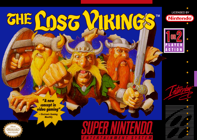 Lost Vikings (Usa) Snes Print Poster