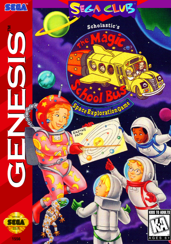 Magic School Bus, The Space Exploration Game (Usa) Genesis Print Poster