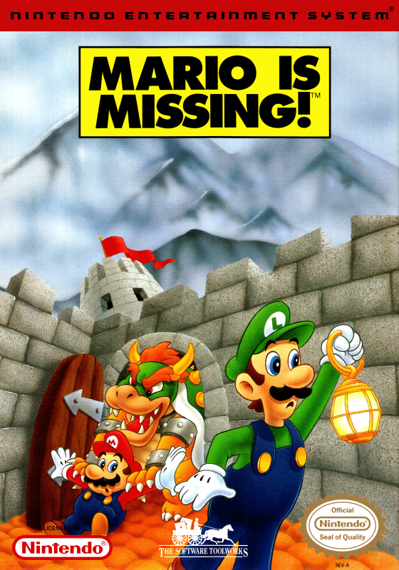 Mario Is Missing! (Usa) Nes Print Poster