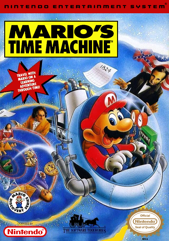 Mario S Time Machine (Usa) Nes Print Poster