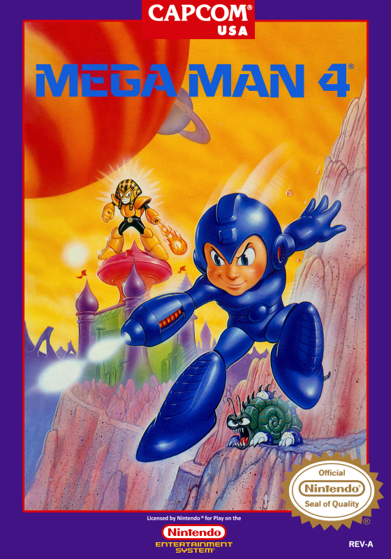 Mega Man 4 (Usa) Nes Print Poster