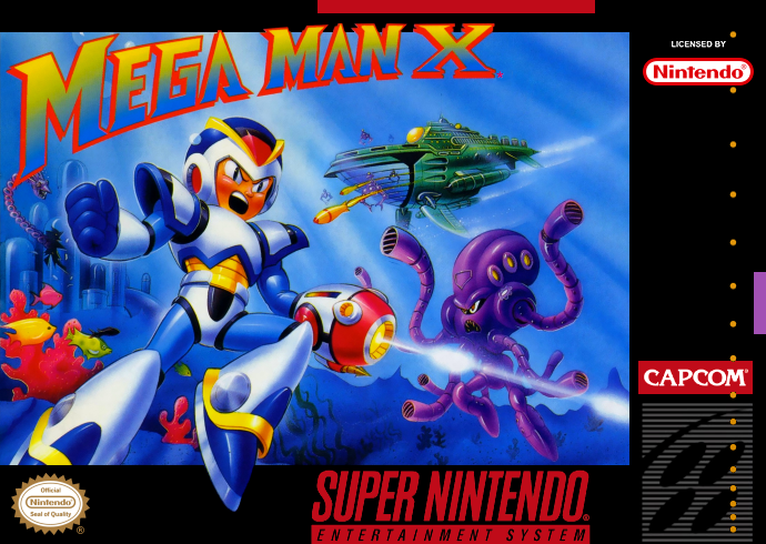 Mega Man X (Usa) Snes Print Poster