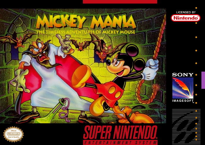 Mickey Mania (Usa) Snes Print Poster