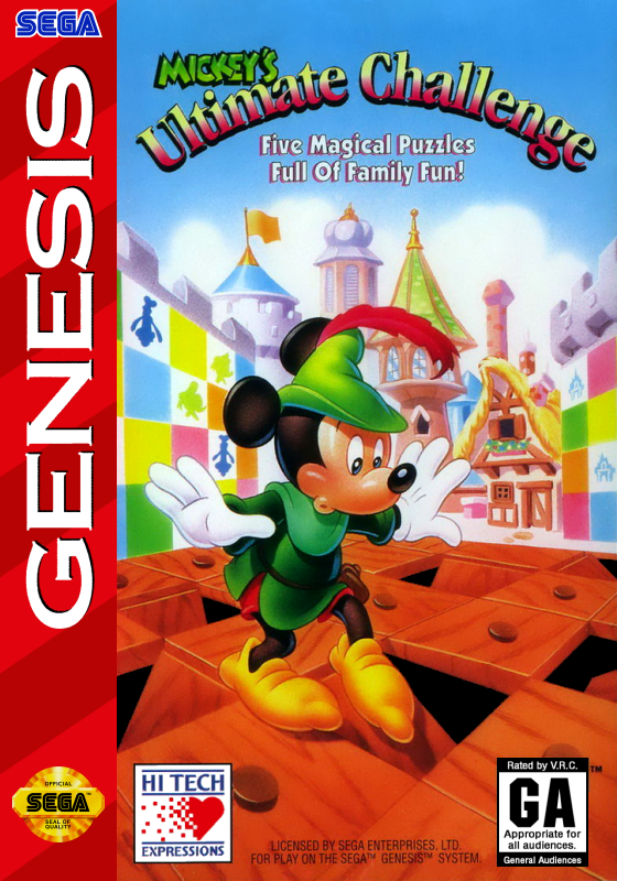 Mickey S Ultimate Challenge (Usa) Genesis Print Poster