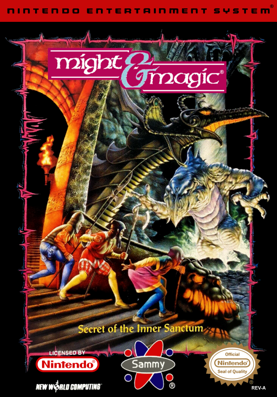 Might & Magic Secret Of The Inner Sanctum (Usa) Nes Print Poster
