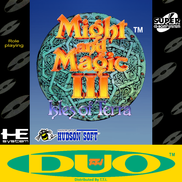 Might And Magic Iii Isles Of Terra (Cd) (Manual) Turbografx 16 Print Poster