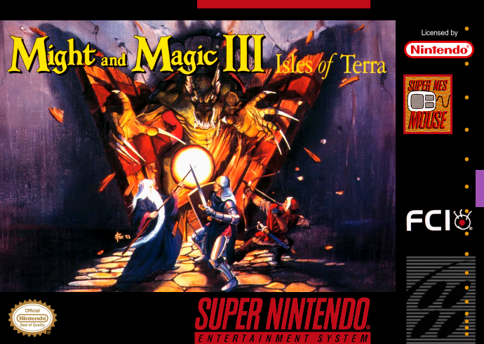 Might And Magic Iii Isles Of Terra (Usa) Snes Print Poster