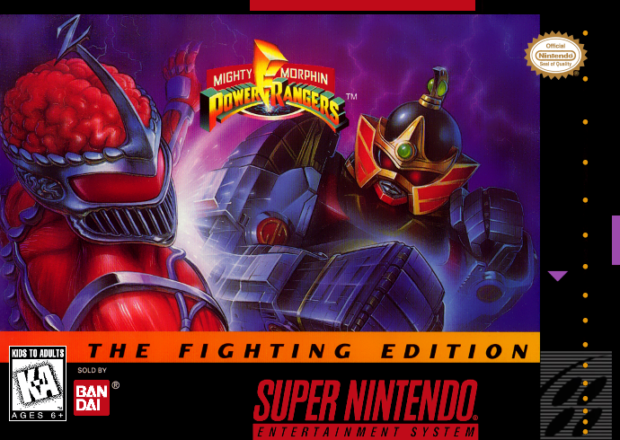 Mighty Morphin Power Rangers The Fighting Edition (Usa) Snes Print Poster