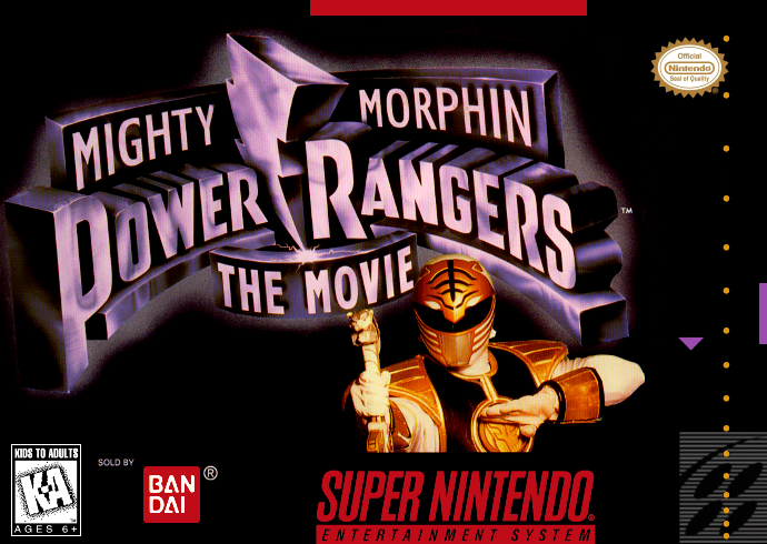 Mighty Morphin Power Rangers The Movie (Usa) Snes Print Poster