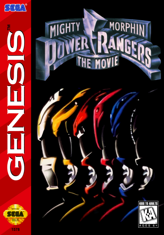 Mighty Morphin Power Rangers The Movie (Usa) Genesis Print Poster