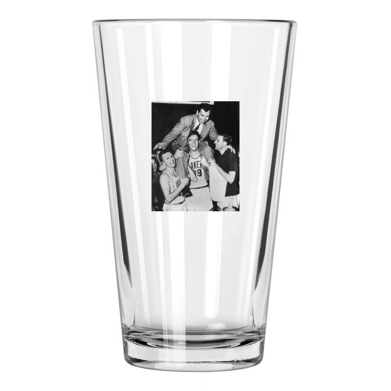 Minneapolis Lakers George Mikan Photo Nba Basketball Pint Beer Drinking Glass