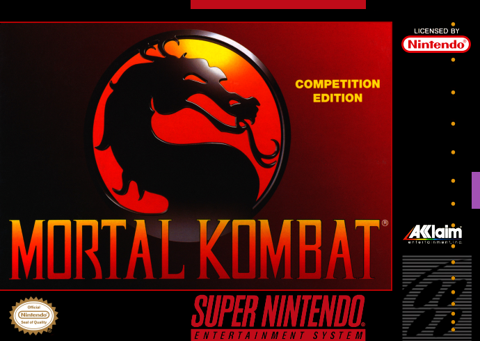 Mortal Kombat (Usa) Snes Print Poster