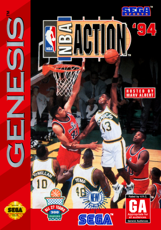 Nba Action 94 (Usa) Genesis Print Poster