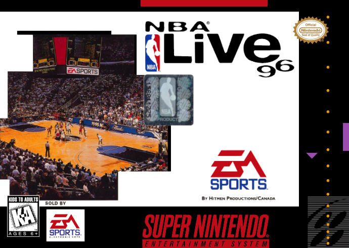 Nba Live 96 (Usa) Snes Print Poster