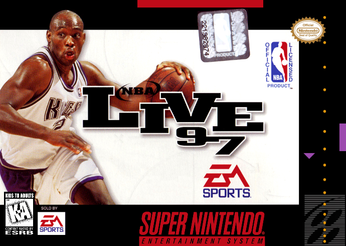 Nba Live 97 (Usa) Snes Print Poster