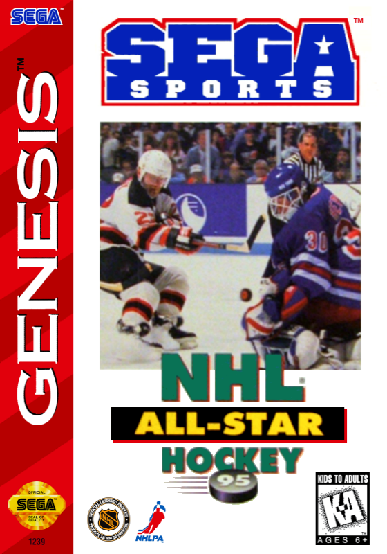 Nhl All Star Hockey 95 (Usa) Genesis Print Poster
