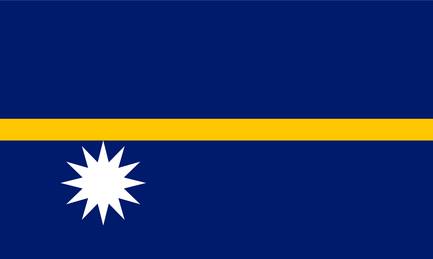 Nauru Flag Print Poster