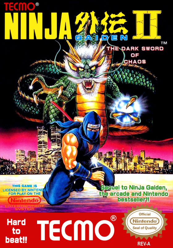 Ninja Gaiden Ii (Usa) Nes Print Poster