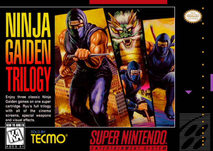 Ninja Gaiden Trilogy (Usa) Snes Print Poster