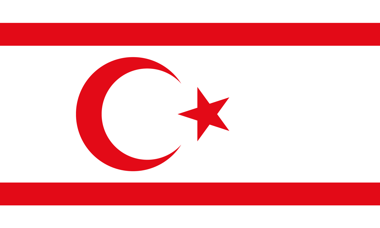 Northern Cyprus Flag Print Poster