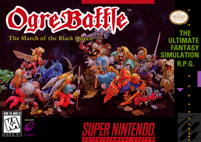 Ogre Battle The March Of The Black Queen (Usa) Snes Print Poster