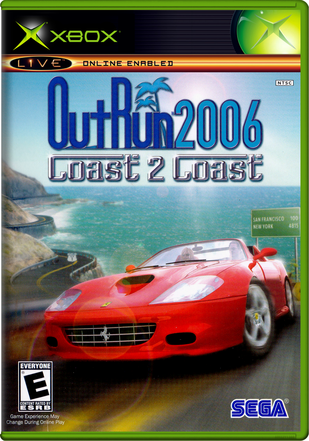Outrun 2006 Coast 2 Coast (Usa, Europe) Xbox Print Poster