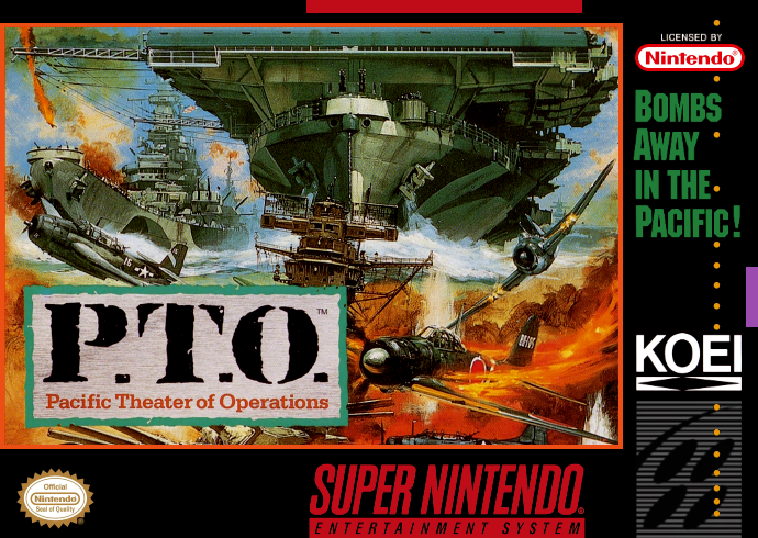 P.T.O. Pacific Theater Of Operations (Usa) Snes Print Poster