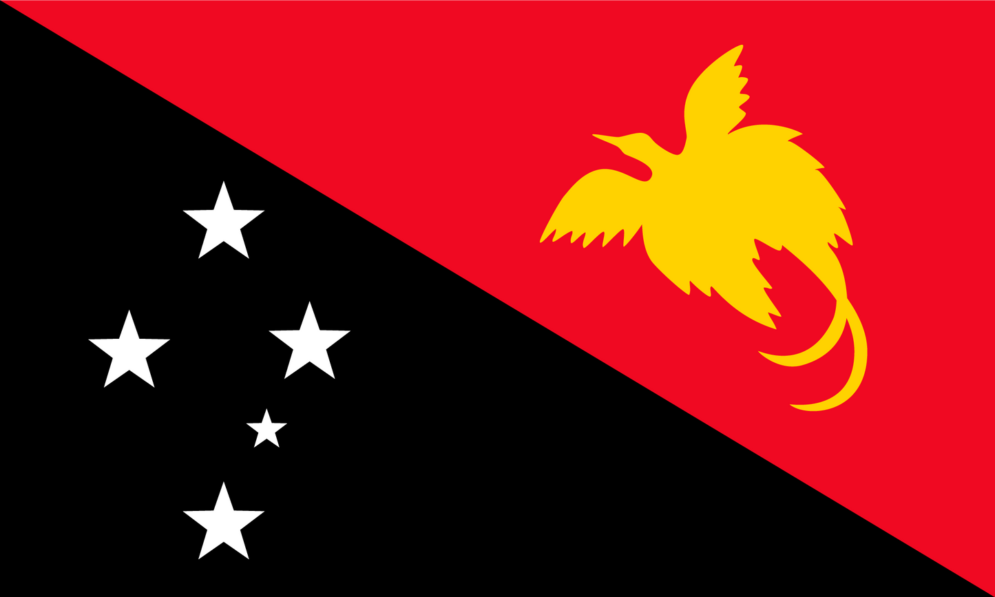Papua New Guinea Flag Print Poster