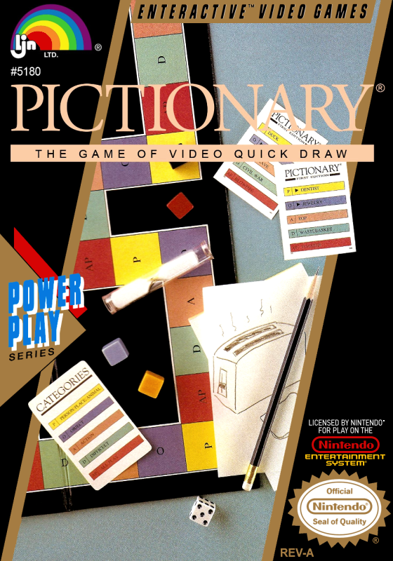 Pictionary (Usa) Nes Print Poster