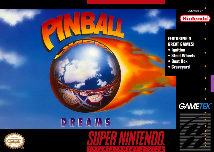 Pinball Dreams (Usa) Snes Print Poster