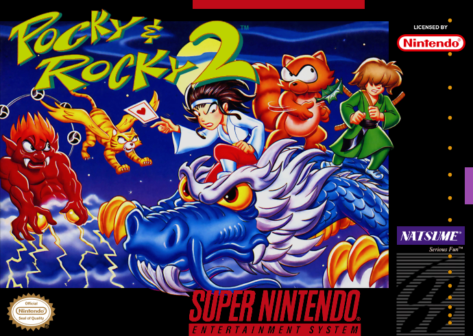Pocky & Rocky 2 (Usa) Snes Print Poster