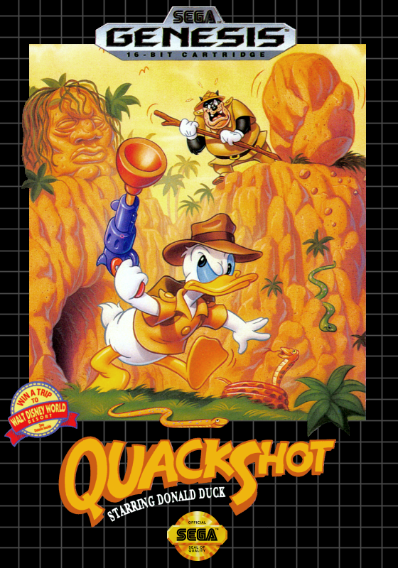 Quackshot Starring Donald Duck (Usa) Genesis Print Poster
