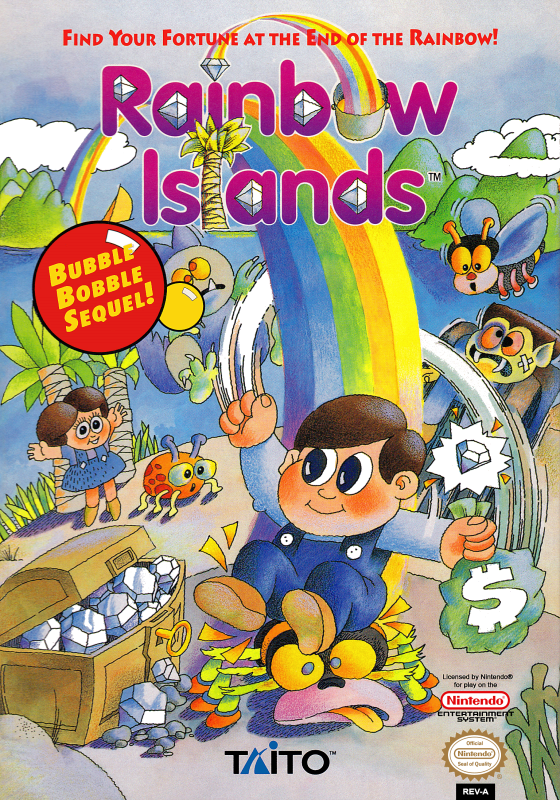 Rainbow Islands (Usa) Nes Print Poster