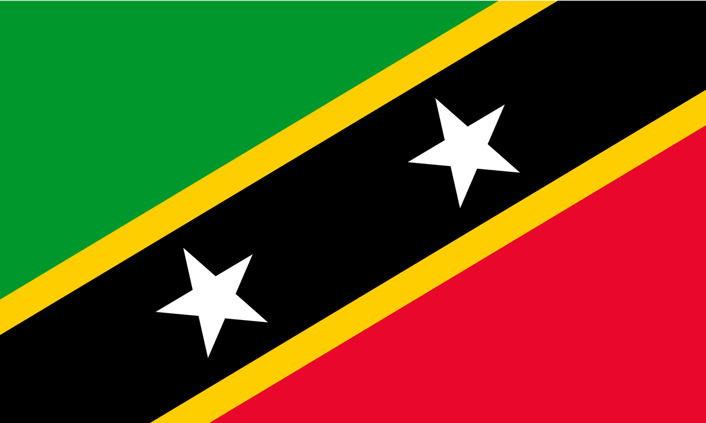 Saint Kitts & Nevis Flag Print Poster