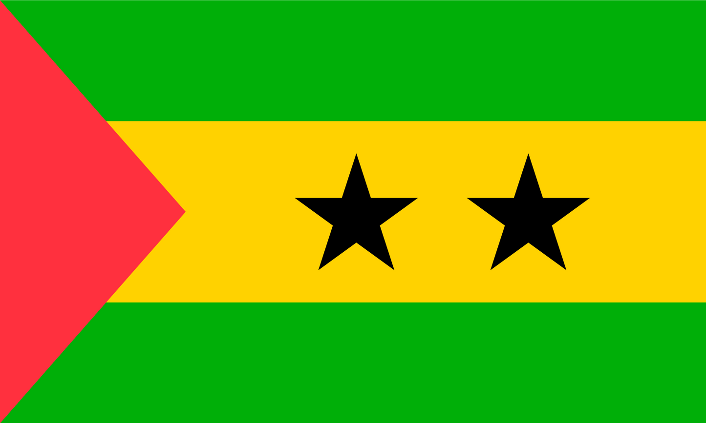 Sao Tome And Principe Flag Print Poster