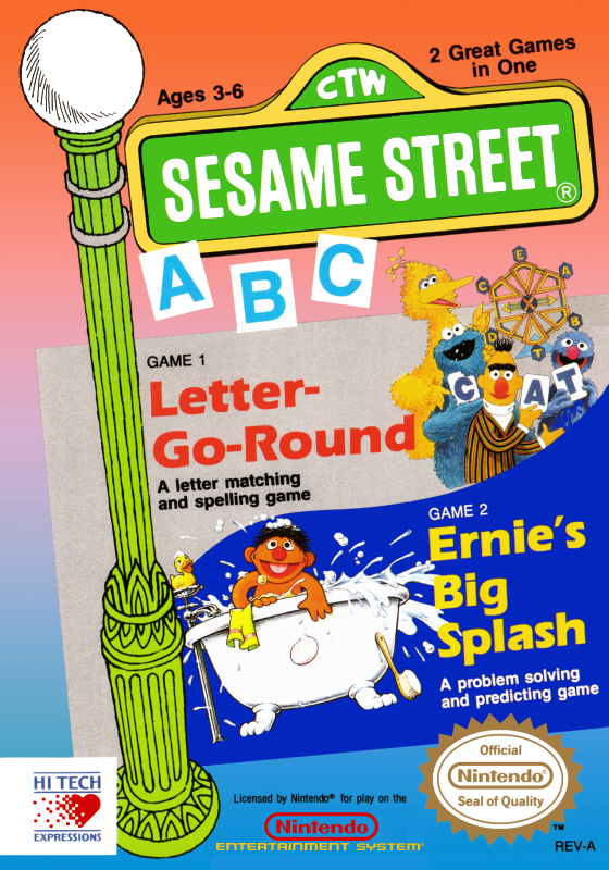 Sesame Street Abc (Usa) Nes Print Poster