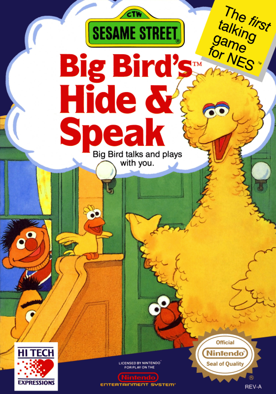 Sesame Street Big Bird S Hide & Speak (Usa) Nes Print Poster
