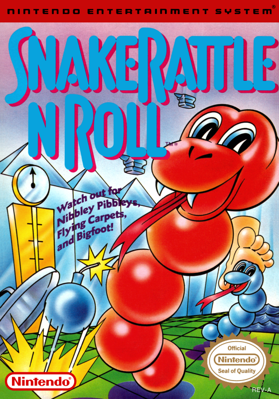 Snake Rattle N Roll (Usa) Nes Print Poster